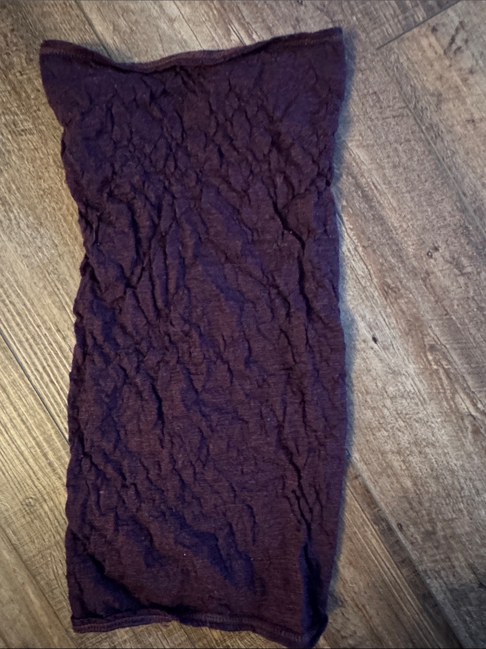 Buff purple Crinkle scarf